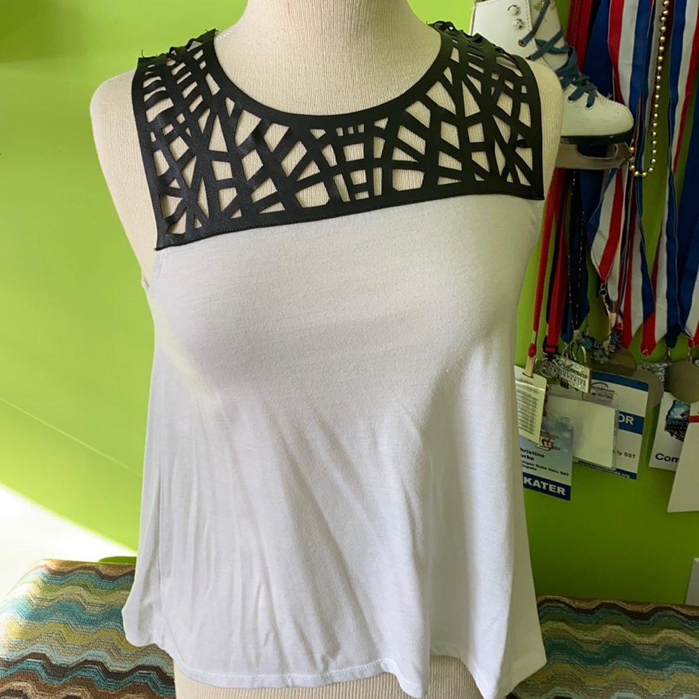 Black and white tank